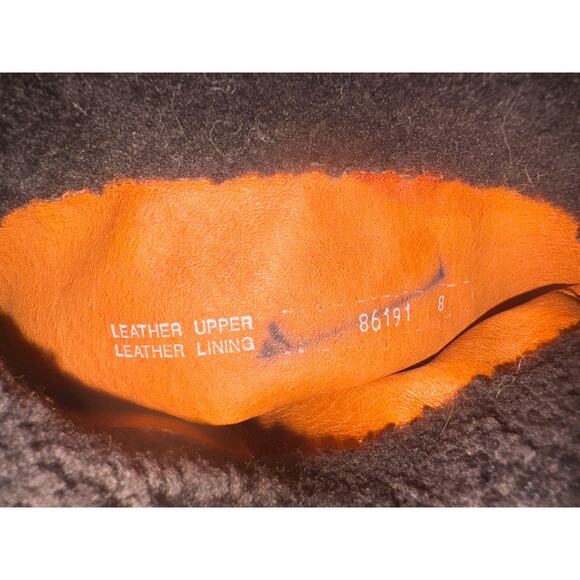 JCrew J Crew Davos Gomma Brown Knee High Suede Leather Boots Women 8 Sherpa Cuff - Picture 7 of 7